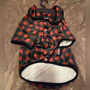 Red and Black Checkered Dog Shirt